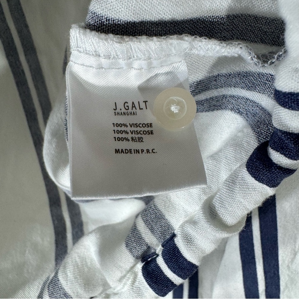 John Galt Cropped striped blouse top 2/$35 - Picture 8 of 10